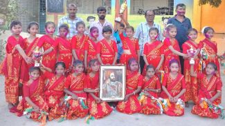 तालुकास्तरीय क्रिडा संमेलन सत्राच्या लेझीम नृत्यात पालोरा प्राथमिक शाळा अव्वल