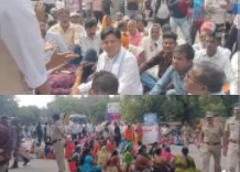 गोसेखुर्द प्रकल्पबाधित रस्त्यावर उतरले, महिला झाडावरही चढले