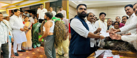 आ. नाना पटोले यांच्या नेतृत्वात जिल्हाधिकारी कार्यालयावर धडक